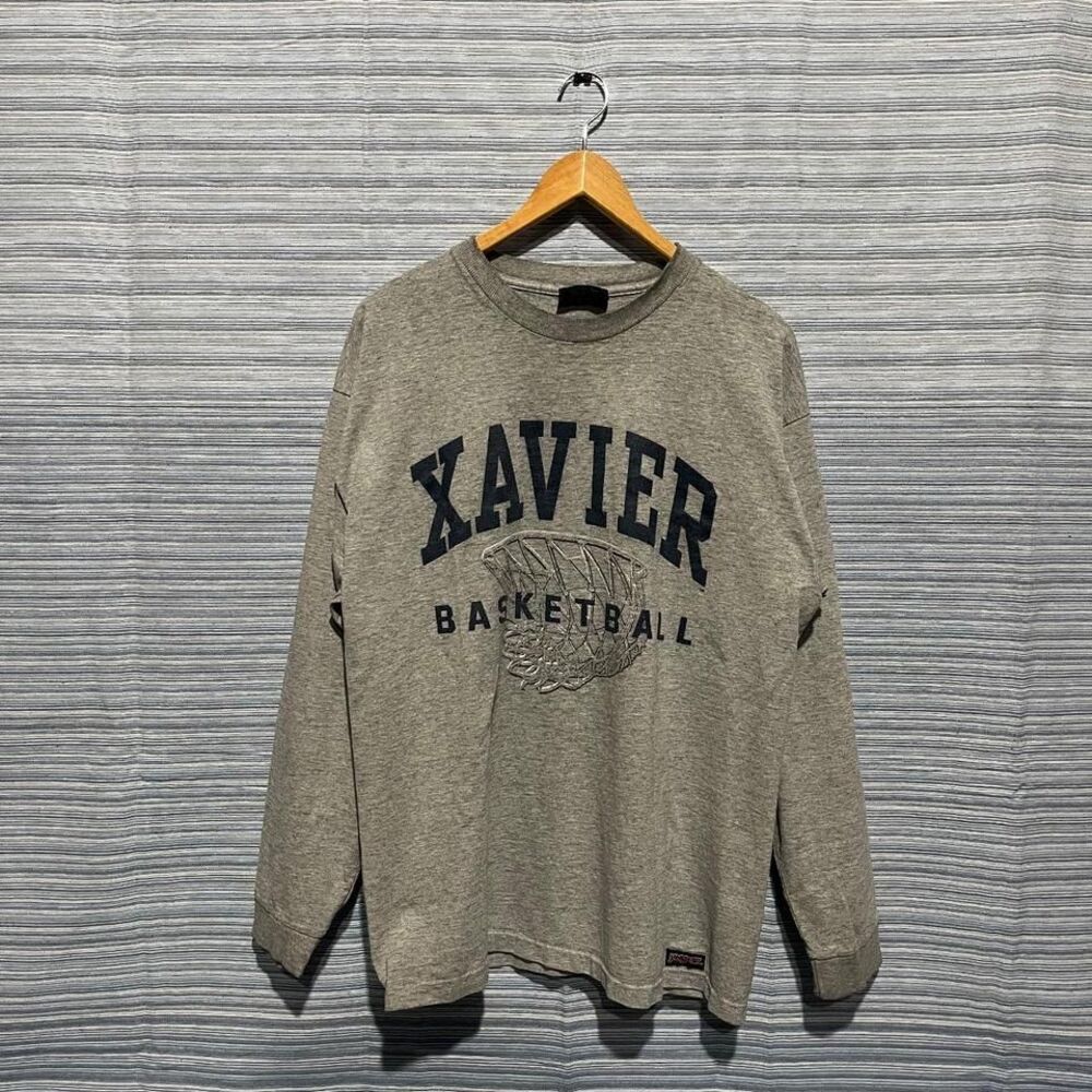 Vintage Xavier University Basketball Long Sleeve